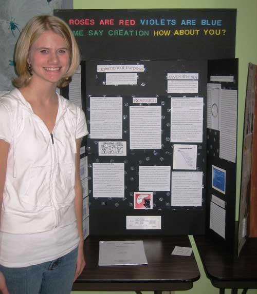 crazy science fair projects - Roses Are Red Violets Are Blue Me Say Creation How About You? pothic