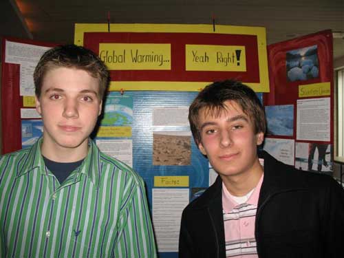funny science fair projects - Global Warming Yeah Right!