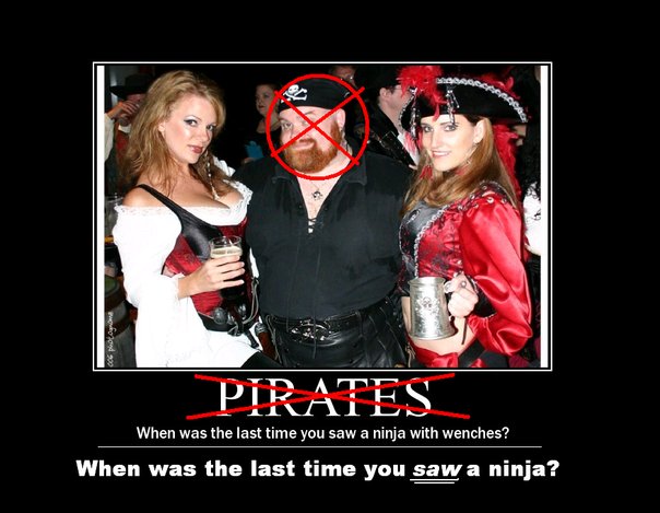 A retort to some smart-ass pirate vs. ninja picture
