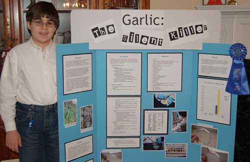 science fair experiments - Too Garlic b allon, Kiddo
