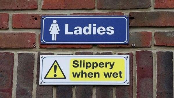 are slippery when wet