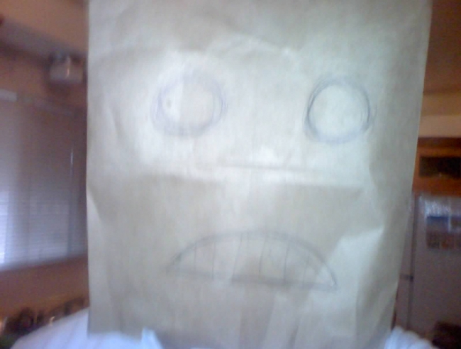 paper bag man