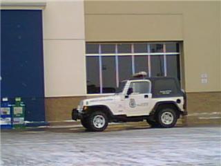 This was taken at Superior, WI Wal-Mart on 12-31-07,( while she ran in to shop) a few weeks after the driver of this car gave parking tickets to at least 20 people attending their grandchildren's Christmas concert at a Superior elementery school.  The sign just behind her says NO PARKING.