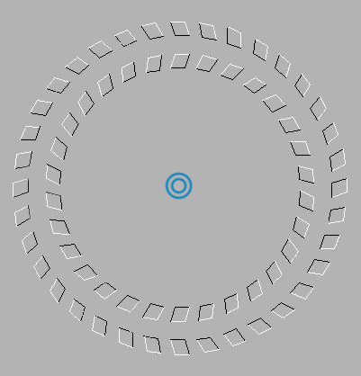 If you stare at the small circles in the center, the bigger cicles in the outside will move.