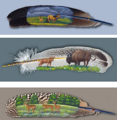 Feather Paintings