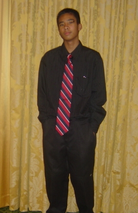 me in a black suit..