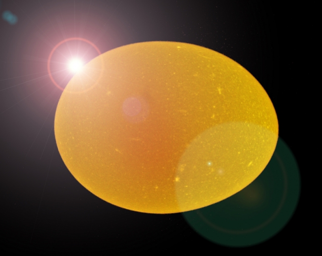 A Planet shaped like an egg? Copyright 2007, Roger Hunter