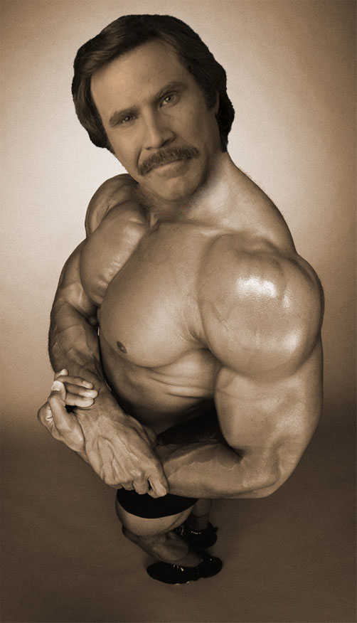 This just in. Anchorman Ron Burgundy caught doing steroids.