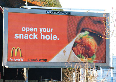 An actual McDonalds ad from Seattle, WA