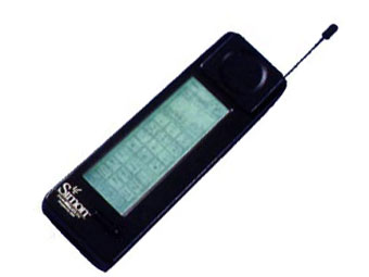 1993: First PDA  phone with pager, calculator, address book, fax machine, and e-mail which weighed 20-ounce and cost $900.