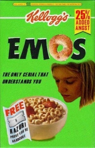 if your emo this is what you eat for breakfast