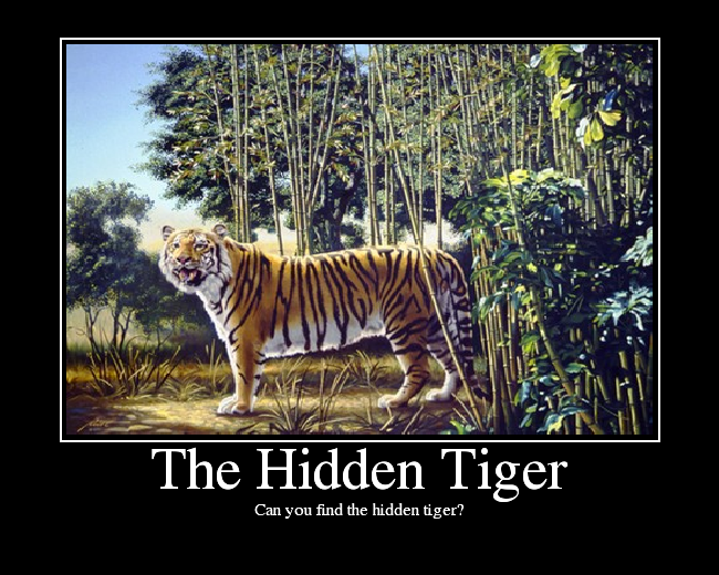 Can you find the hidden tiger?