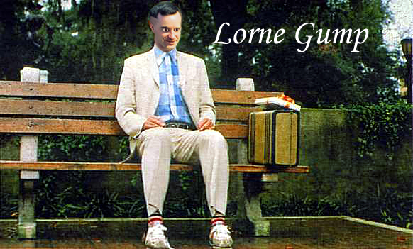 Lorne Gump on bench