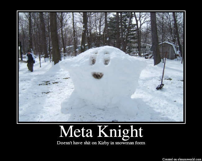 Doesn't have shit on Kirby in snowman form