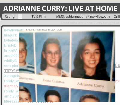 Adrianne Curry's 8th grade picture.