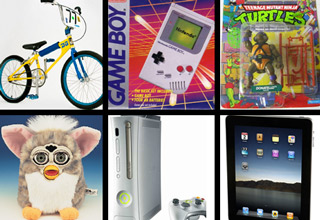 A gallery of the best selling xmas presents from 1980 to 2011.