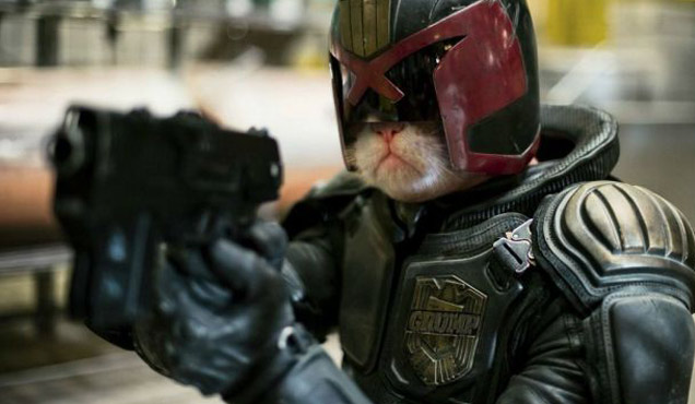 Judge Dredd as cat - monday morning randomness