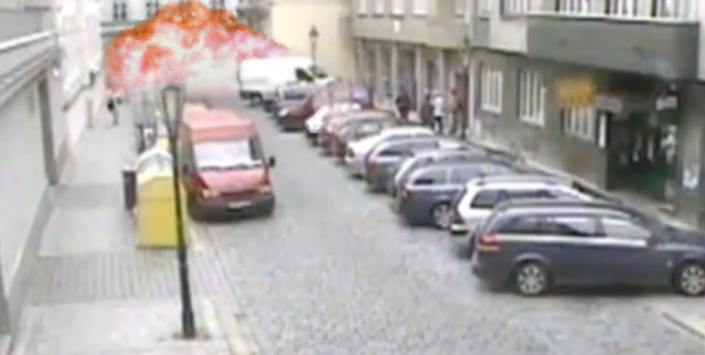 Cctv Footage Of Prague Explosion Explosions Video Ebaum S World
