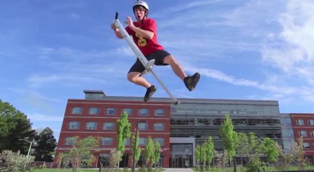 Extreme Pogo Stick Tricks Extreme Video Ebaums World