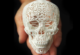 3D printing is one of the newest and most interesting mediums for artists. The option of on-demand online fabrication has allowed the artist to experiment and test ideas quickly without much capital, whereas earlier techniques involving using large service bureaus were often prohibitively expensive.