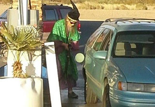 A collection of strange and bizarre things you see at your local gas station.