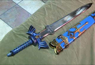 A heated argument over a woman turns violent after a man pulls out Link's Master Sword replica.