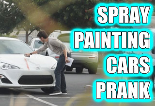 Simple Misfits found people who were taking up two parking spaces and decided to teach them a lesson, by spray painting their cars. 