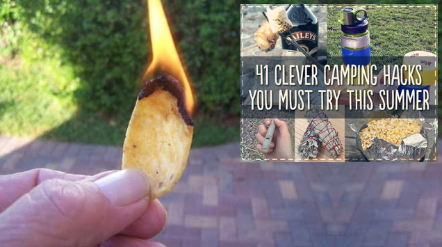 burning potato chip