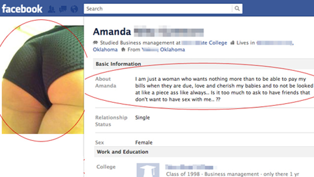 facebook fails nsfw - facebook Search Amanda Studied Business management at Oklahoma e From Oklahoma i te College & Lives in Work and Education College Class of 1998 Business management Only there lyr High School Class of 1998 Basic Information About Aman