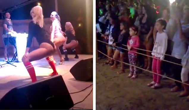 Romanian Strippers Twerking For Children Wt
