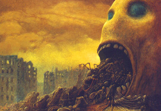 Zdzislaw Beksinski's wife died of an illness and his son Tomasz committed suicide. Later that year his caretaker stabbed him to death, 17 wounds in total, because Beksinski wouldn't lend him the equivalent of 100 dollars.