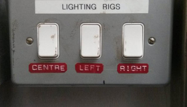 Perfectionism - Lighting Rigs Centre Left Right