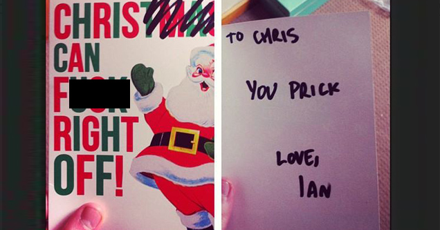 vulgar christmas card