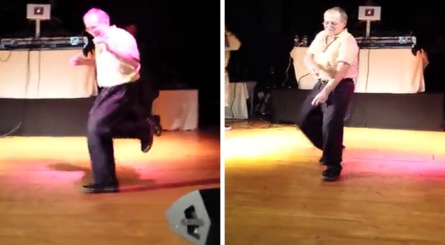 old man dancing