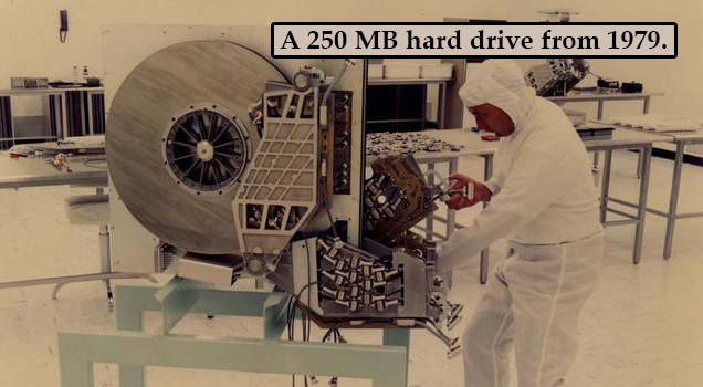 250MB hard drive from 1979