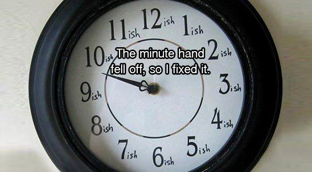 broken clock hand