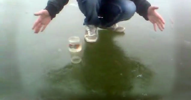 jar spinning on ice