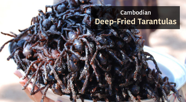 deep fried tarantulas