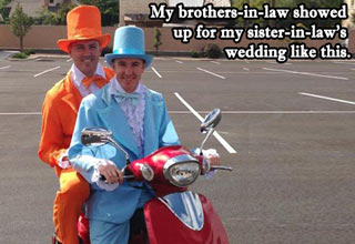 Humorous moment captured from weddings around the world.