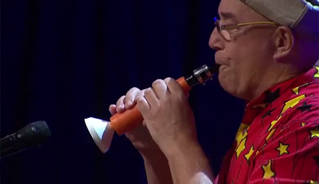 clarinet made from carrot