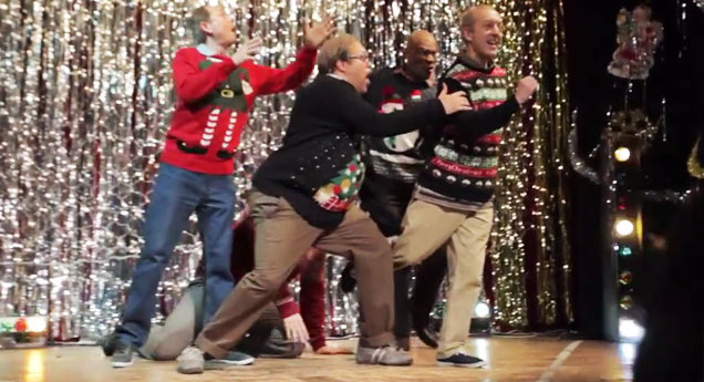 dads christmas dubstep dance