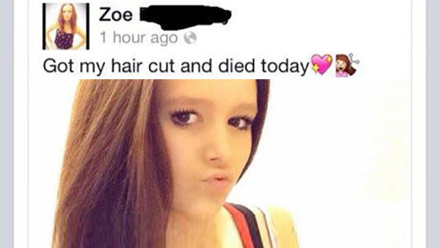 girl got her hair died