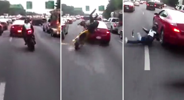 bike wrecks lane splitting