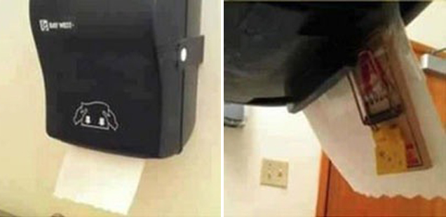 rat trap paper towel dispenser