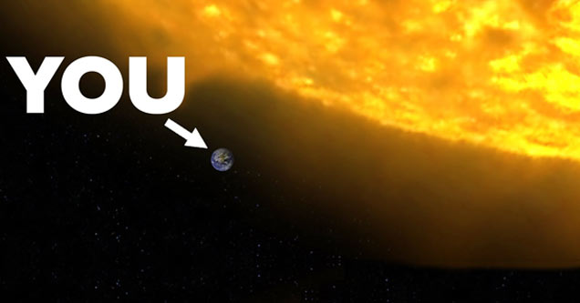 you are tiny and insignificant