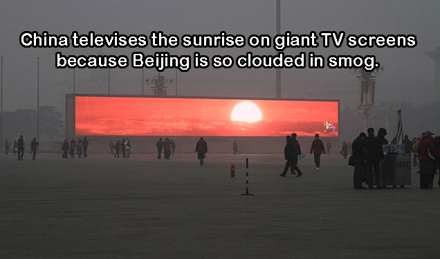 beijing televises the sunrise