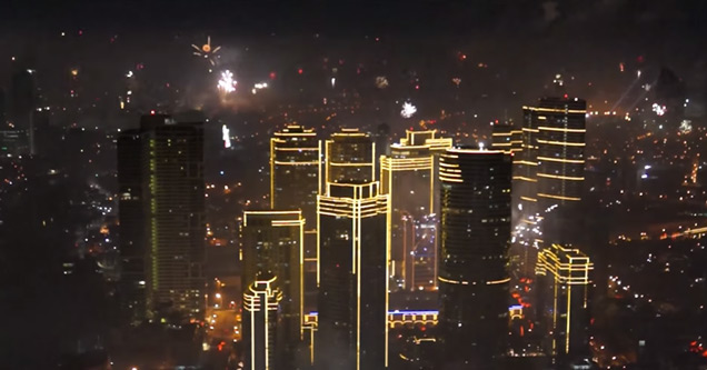 What It Looks Like When An Entire City Shoots Off Fireworks