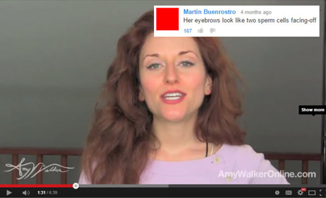 youtube video of ginger woman