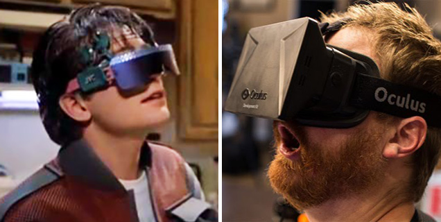 back to the future virtual reality glasses oculus rift