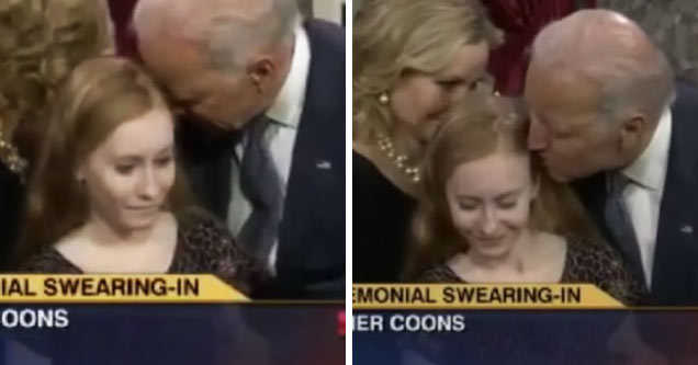 joe biden kisses senators daughter